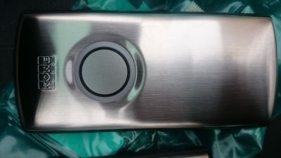 Панель вызова одиночная Kone с логотипом, шлифованая поверхность