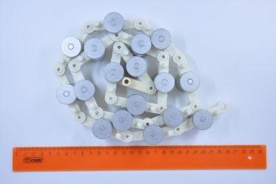 Цепь отклоняющая балюстрады (17 пар роликов) для XO508 не обслуживаемая L=1070мм шаг 60мм