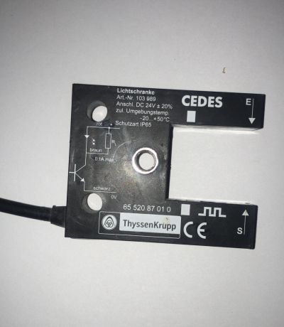 Датчик Lichtschranke/CEDES Art-Nr 103989 Anschl DC 24 V (тип LK/LN)